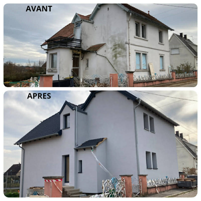 Renovation facade avant apres